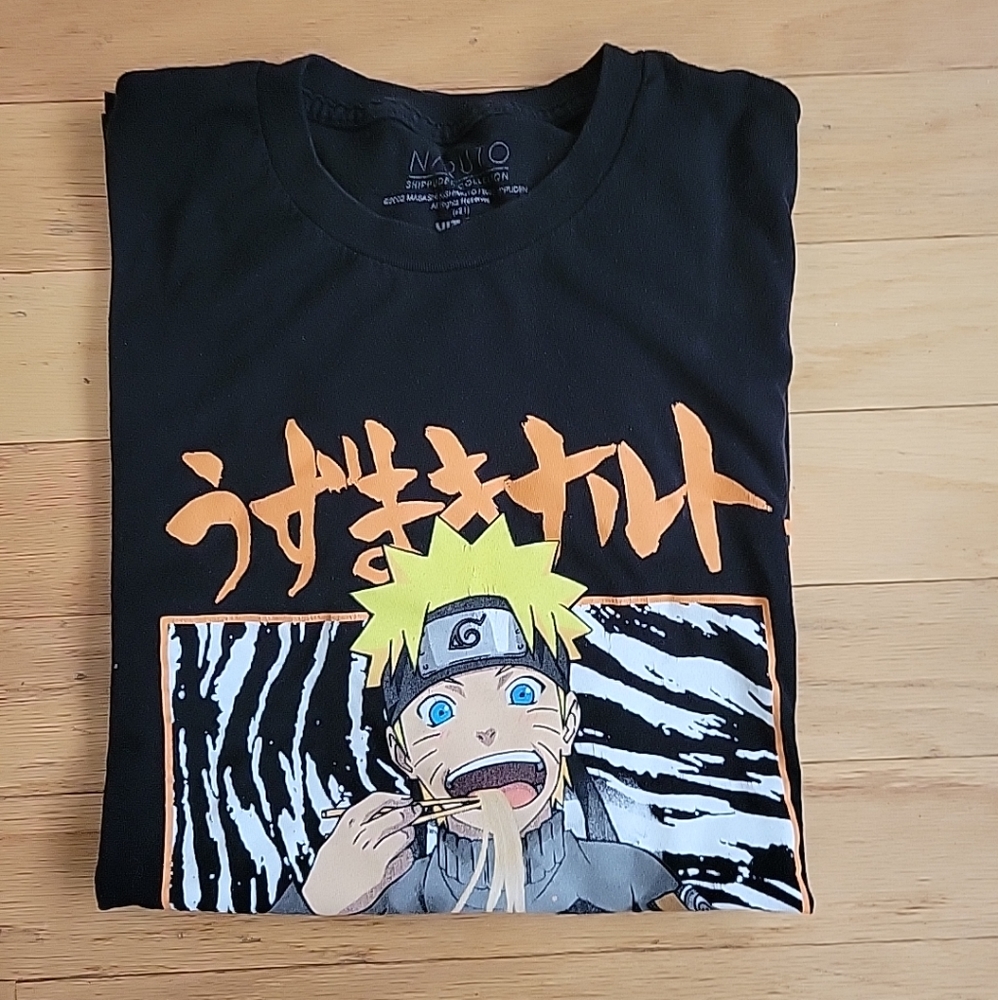 Naruto Shippuden Ichiraku Ramen Shop Graphic T Shirt Mens Large Black Shorteeve - Picture 3 of 5